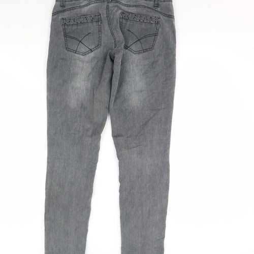 House Womens Grey  Denim Skinny Jeans Size M L30 in