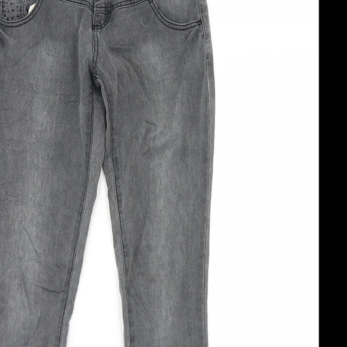 House Womens Grey  Denim Skinny Jeans Size M L30 in