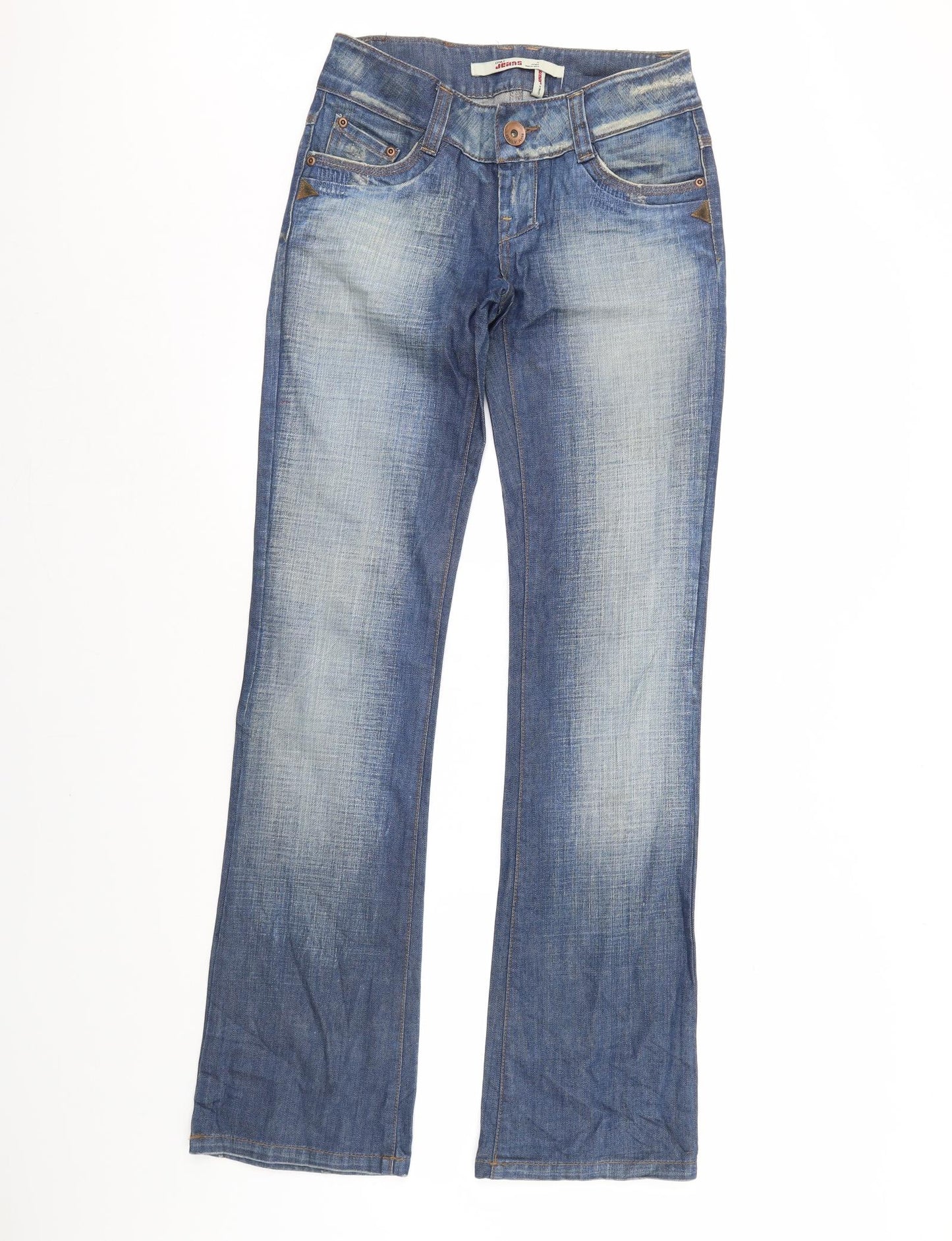 Only Jeans Womens Blue  Denim Bootcut Jeans Size 8 L35 in