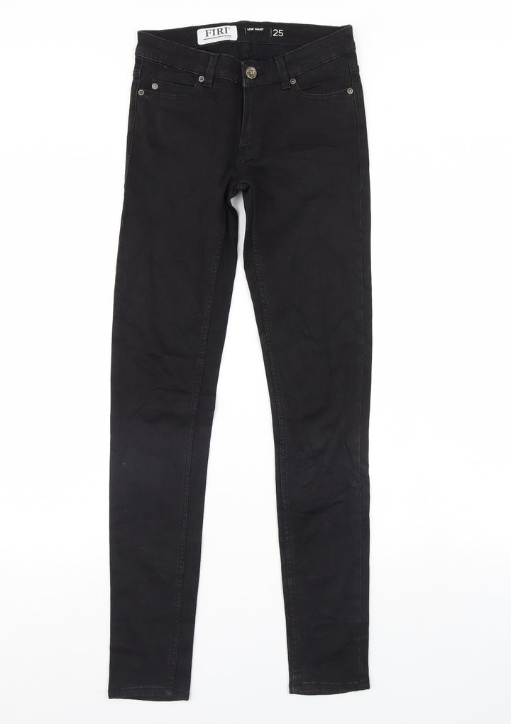 firi Womens Black  Denim Skinny Jeans Size 26 in L30 in