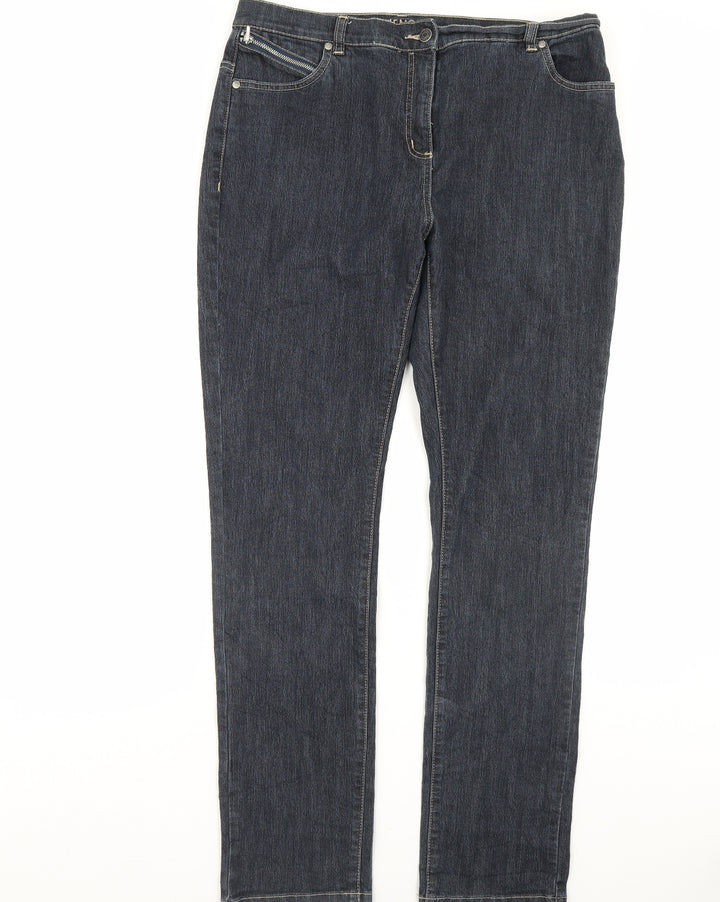 jenson Womens Blue  Denim Straight Jeans Size 36 in L33 in