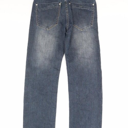 holly  Womens Blue  Denim Straight Jeans Size 30 L30 in