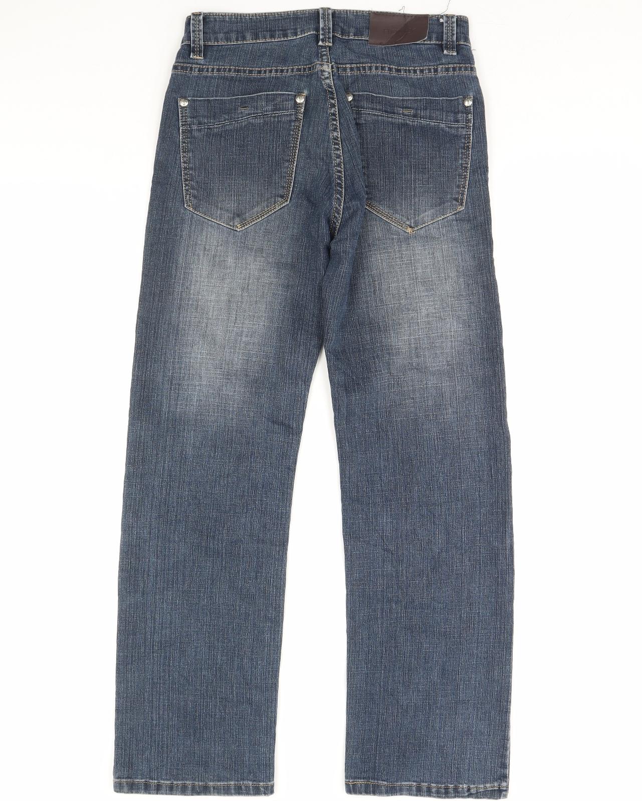 holly  Womens Blue  Denim Straight Jeans Size 30 L30 in