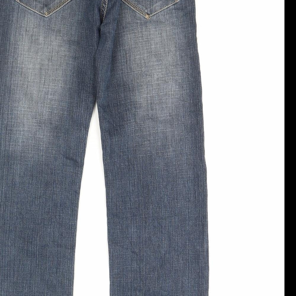 holly  Womens Blue  Denim Straight Jeans Size 30 L30 in