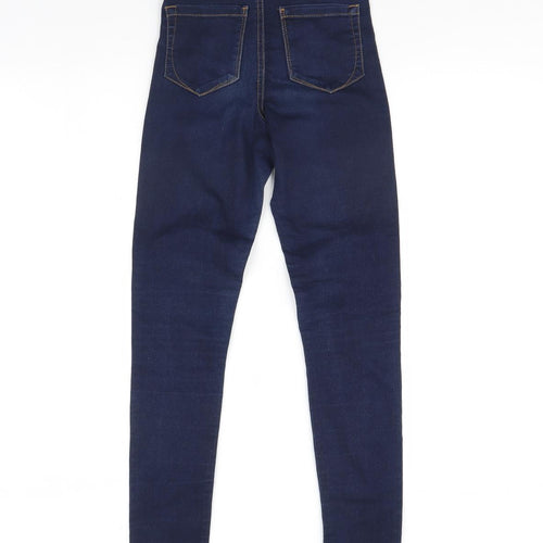 Denim & Co. Womens Blue  Denim Skinny Jeans Size 8 L28 in