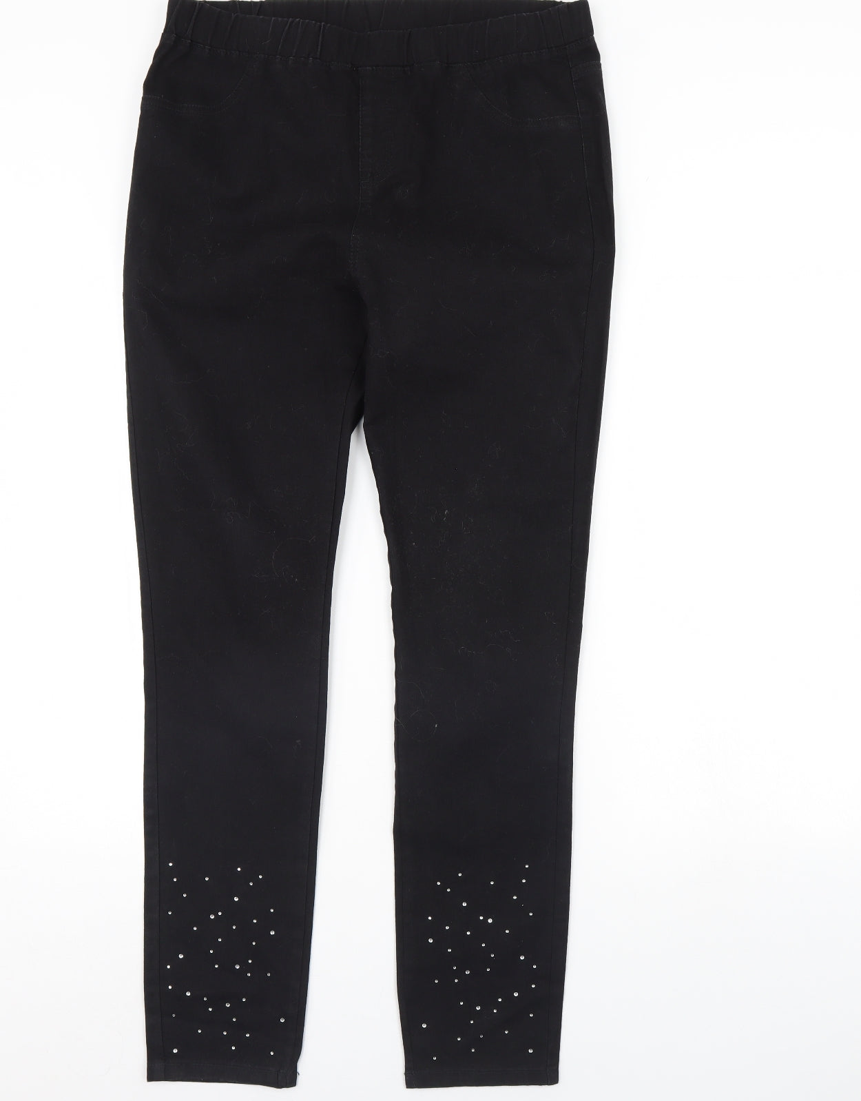 Avon Womens Black  Denim Skinny Jeans Size 14 L30 in