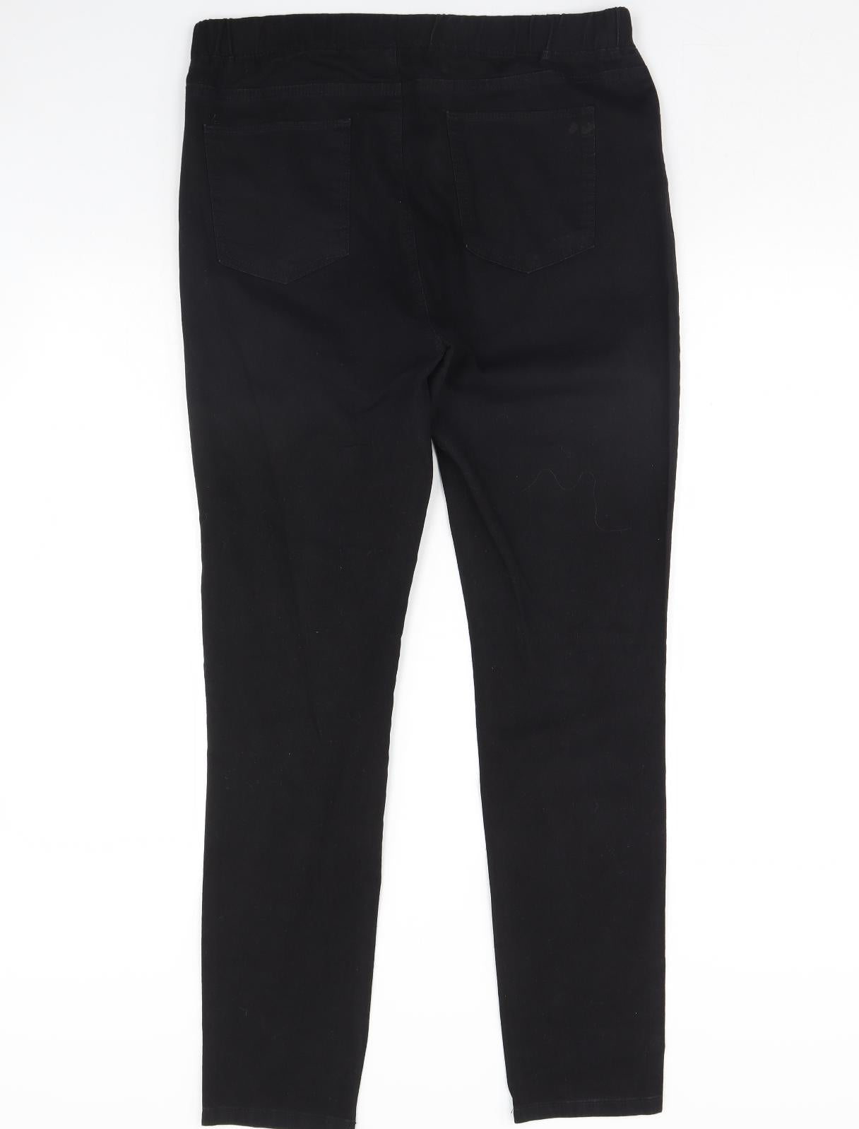Avon Womens Black  Denim Skinny Jeans Size 14 L30 in