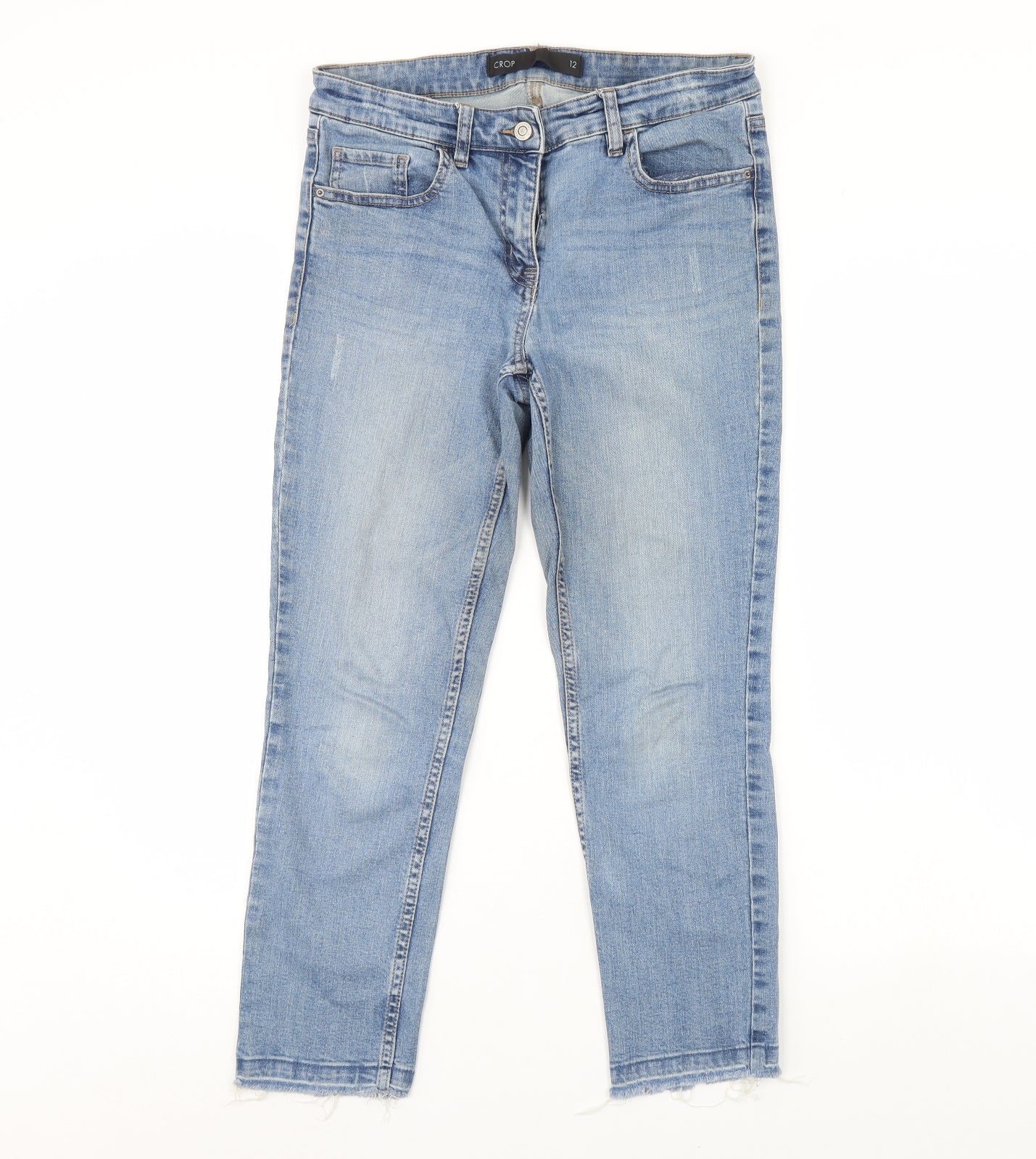 NEXT Womens Blue  Denim Cropped Jeans Size 12 L26 in