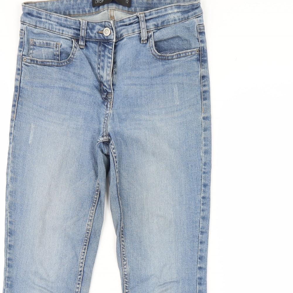 NEXT Womens Blue  Denim Cropped Jeans Size 12 L26 in