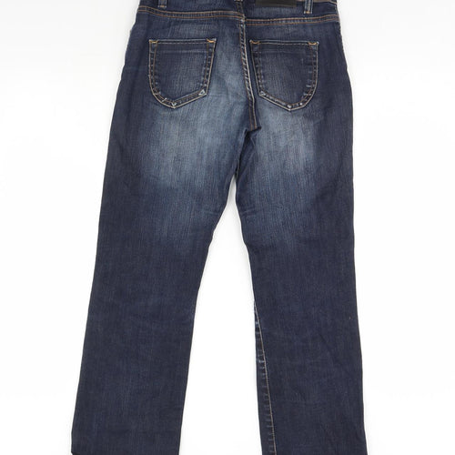 OTTO KERN Womens Blue  Denim Straight Jeans Size 30 in L30 in