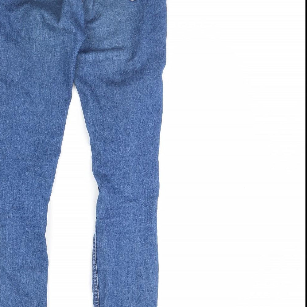 H&M Womens Blue  Denim Skinny Jeans Size 8 L28 in