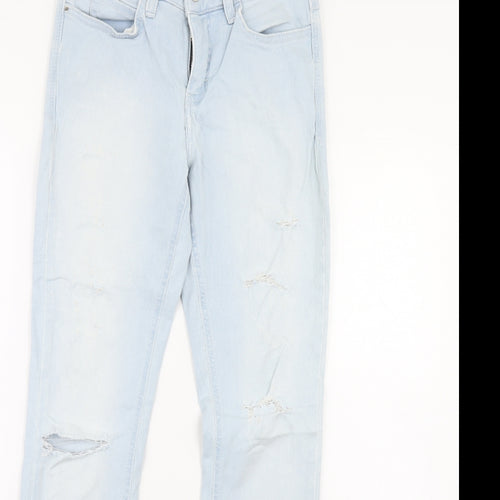 Preworn Womens Blue  Denim Skinny Jeans Size 26 in L29 in