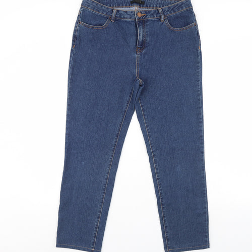 FOREVER 21 Womens Blue  Denim Straight Jeans Size 34 in L30 in