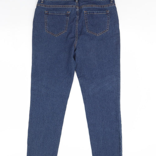 FOREVER 21 Womens Blue  Denim Straight Jeans Size 34 in L30 in