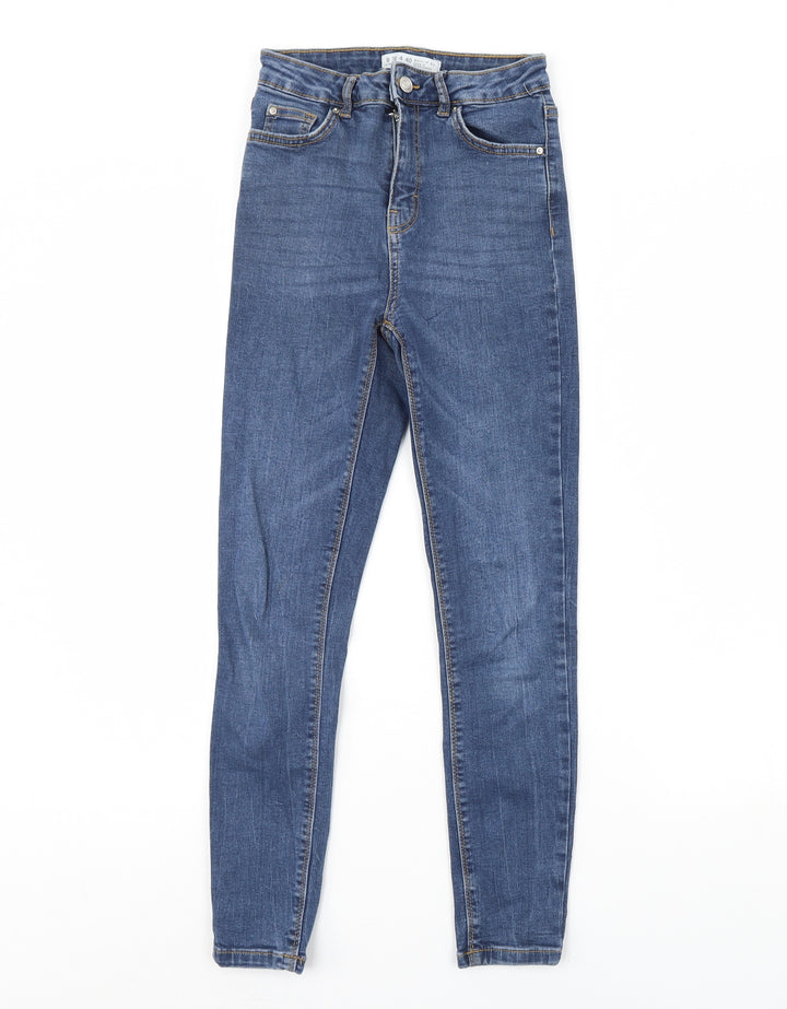 Denim & Co. Womens Blue  Denim Skinny Jeans Size 8 L28 in