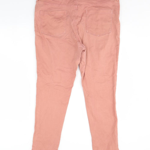 F&F Womens Pink   Trousers  Size 18 L27 in