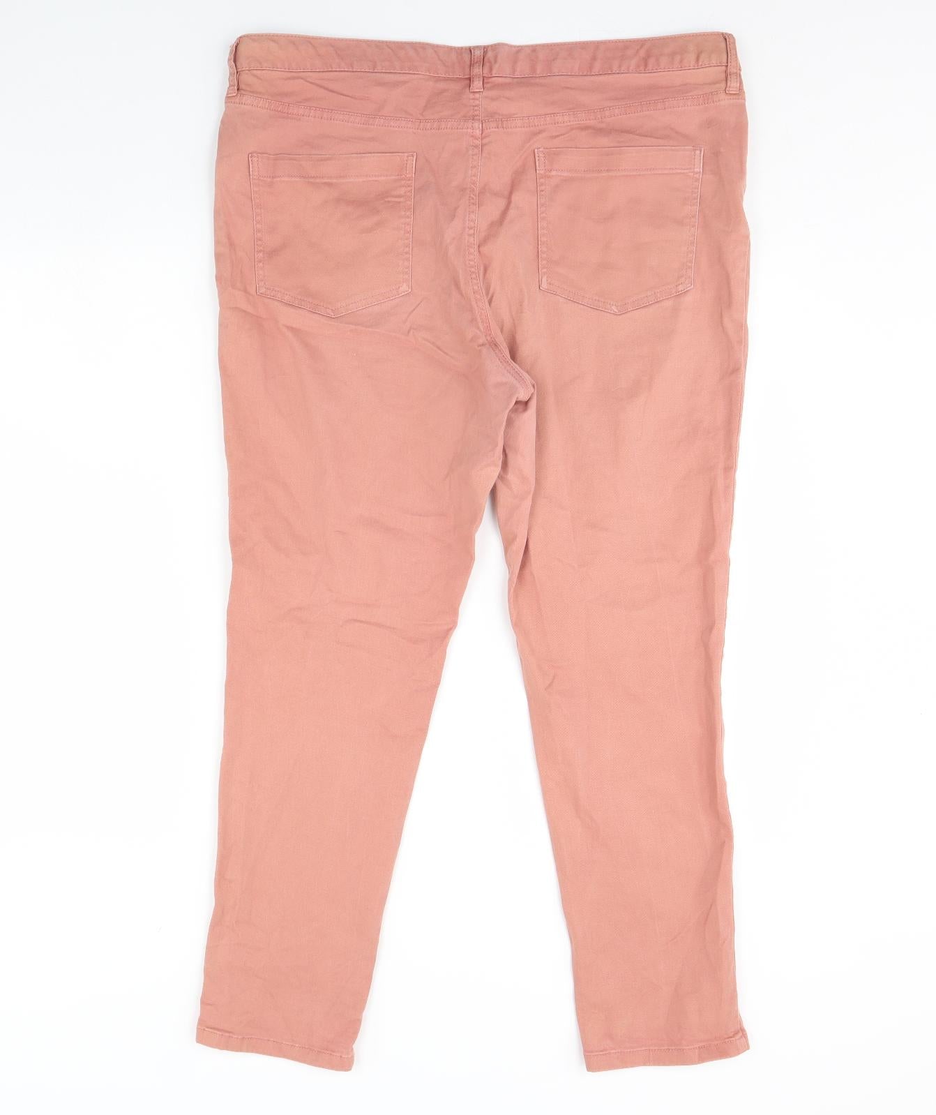 F&F Womens Pink   Trousers  Size 18 L27 in