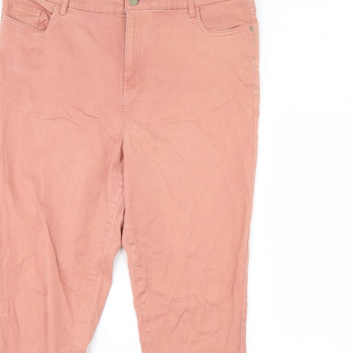 F&F Womens Pink   Trousers  Size 18 L27 in