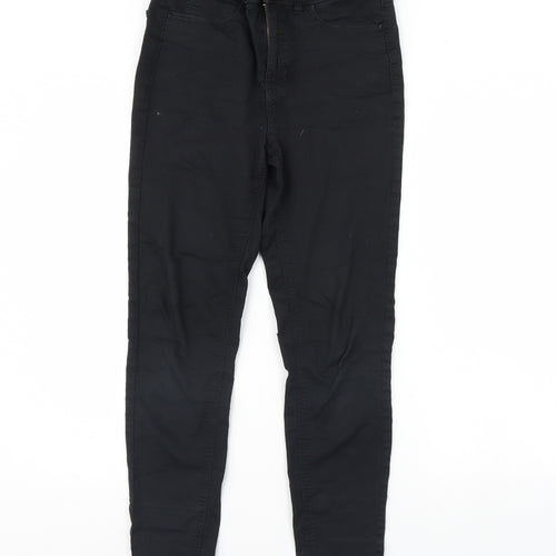 m&s Womens Black  Denim Skinny Jeans Size 10 L29 in