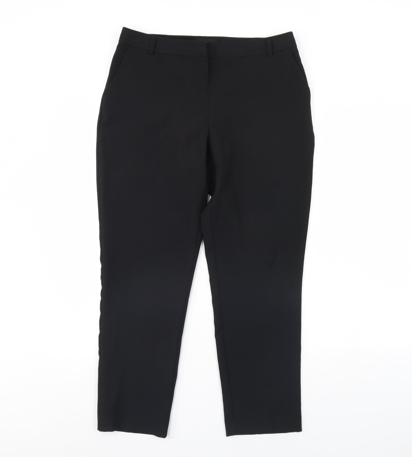 Peacocks Womens Black   Dress Pants Trousers Size 12 L29 in