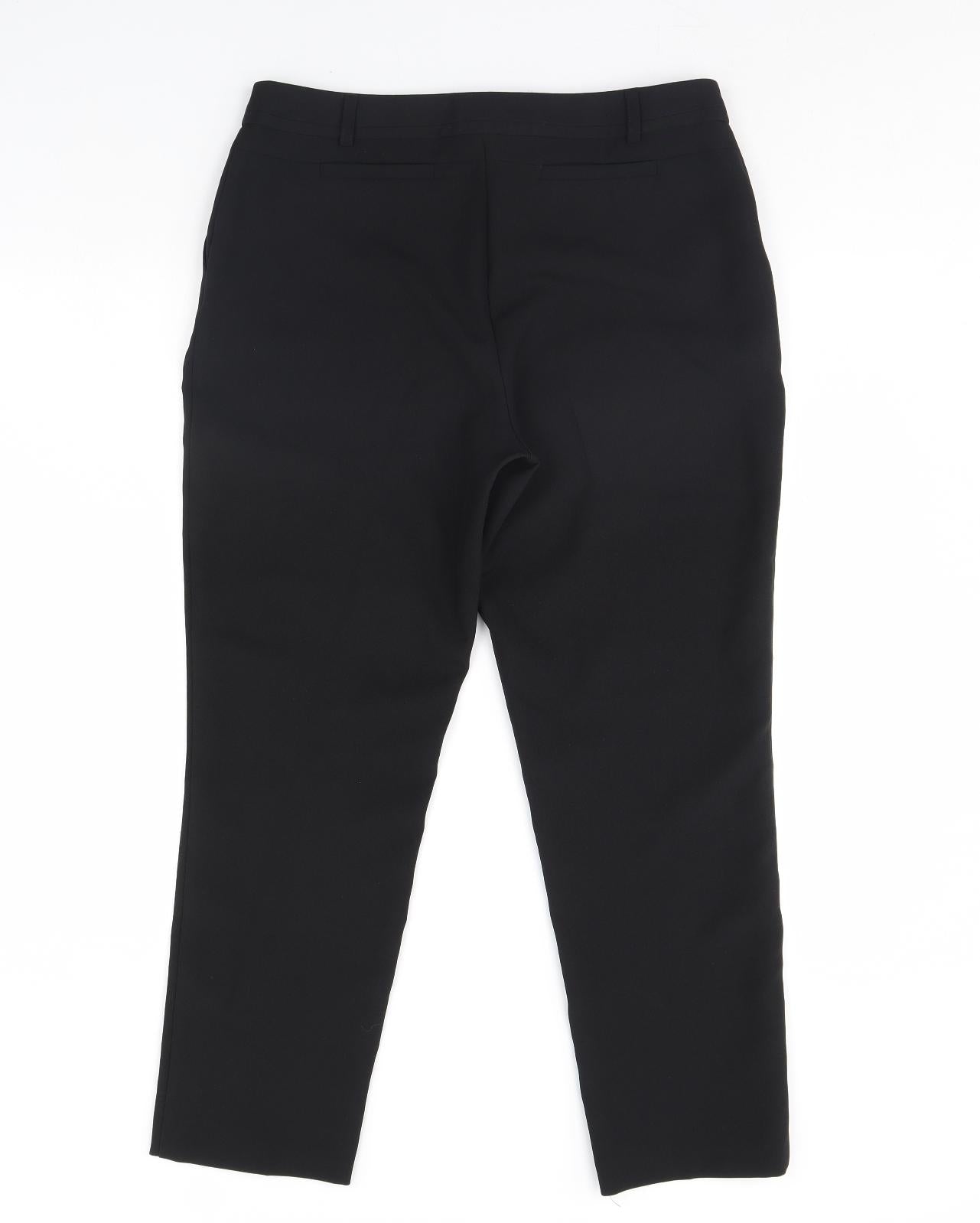 Peacocks Womens Black   Dress Pants Trousers Size 12 L29 in