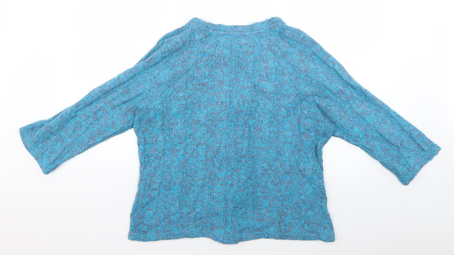 Per Una Womens Blue   Cardigan Jumper Size L