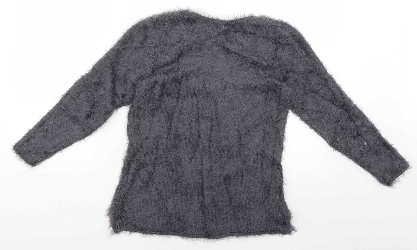 H&M Womens Grey Geometric  Pullover Jumper Size 12