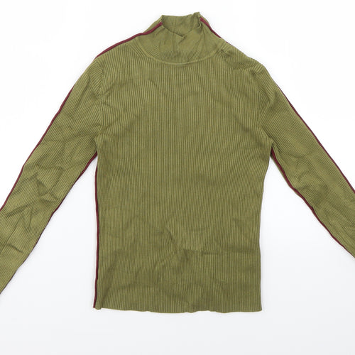 Zara Womens Green  Knit Pullover Jumper Size 6