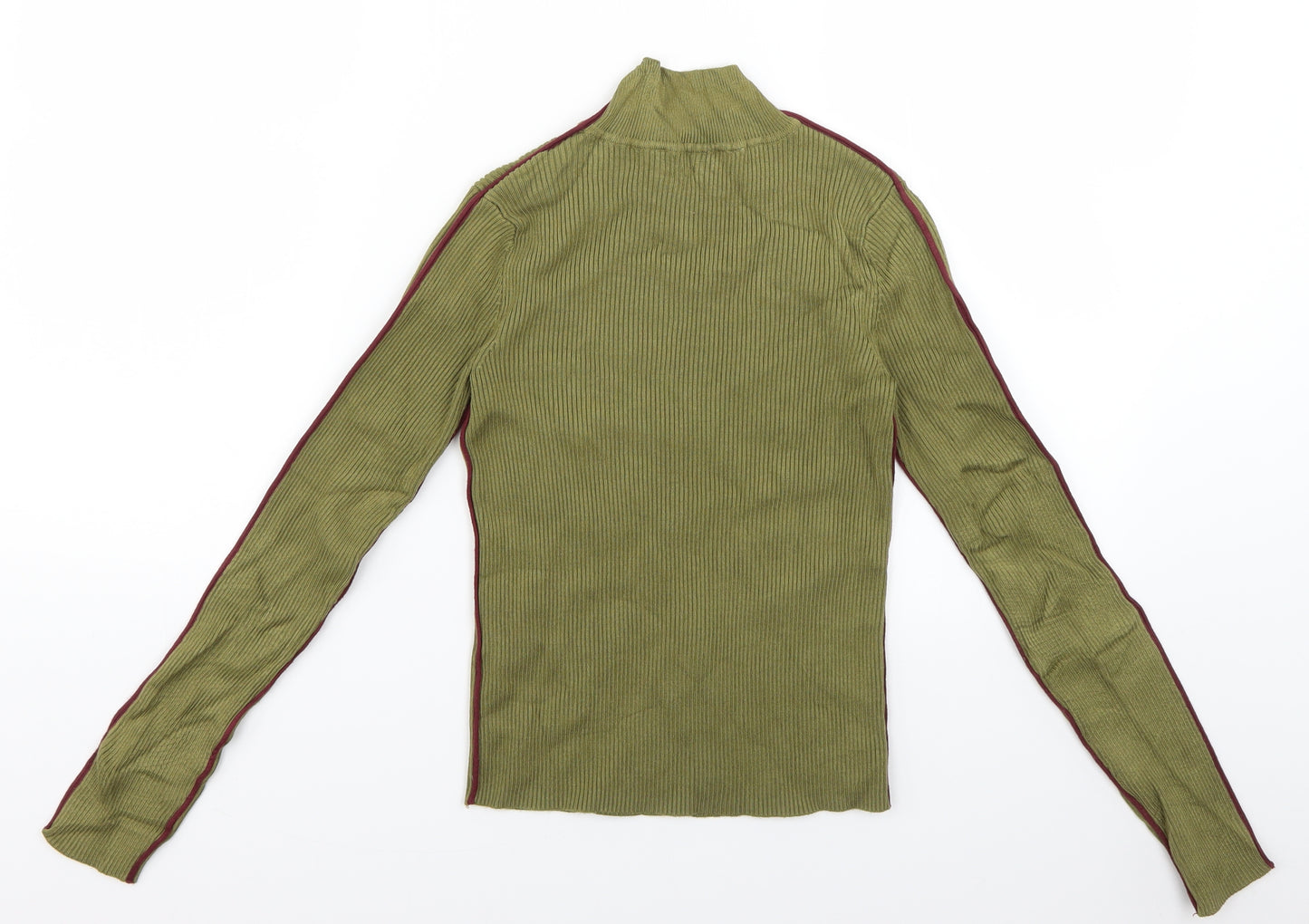 Zara Womens Green  Knit Pullover Jumper Size 6