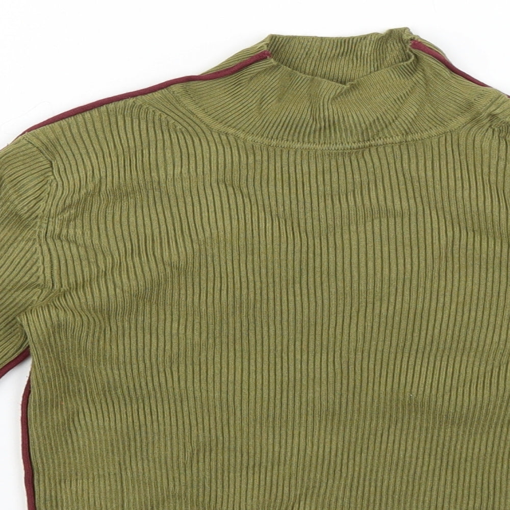 Zara Womens Green  Knit Pullover Jumper Size 6
