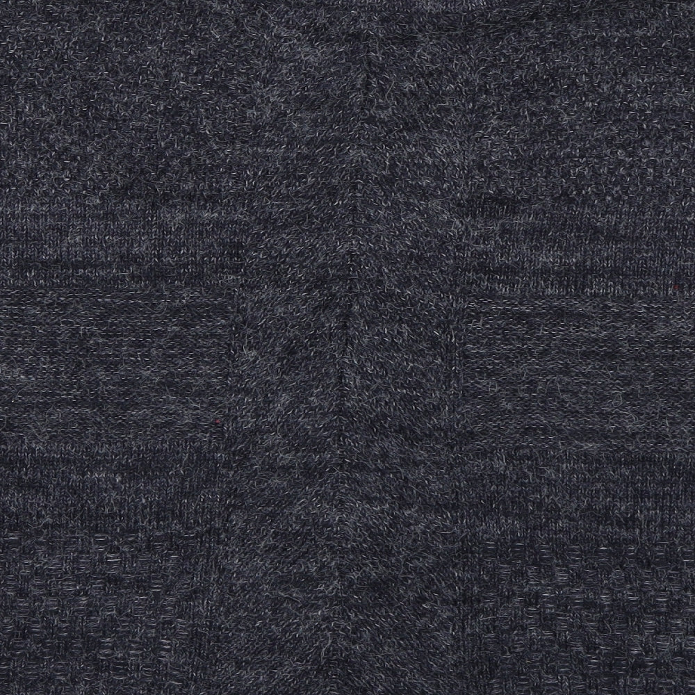 Marks & Spencer Womens Grey  Knit Pullover Jumper One Size  - Poncho