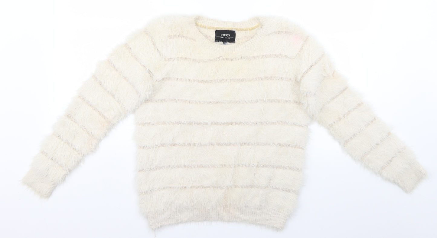 Papaya Womens Beige   Pullover Jumper Size S