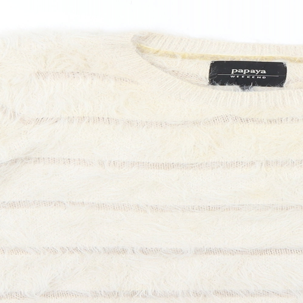 Papaya Womens Beige   Pullover Jumper Size S