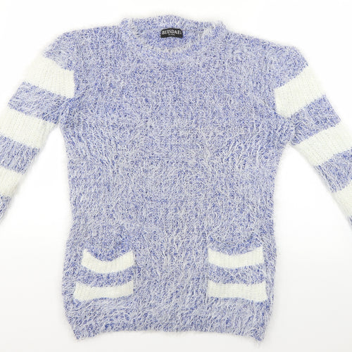 buisdaei Womens Blue   Pullover Jumper Size XL