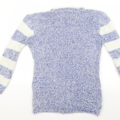 buisdaei Womens Blue   Pullover Jumper Size XL