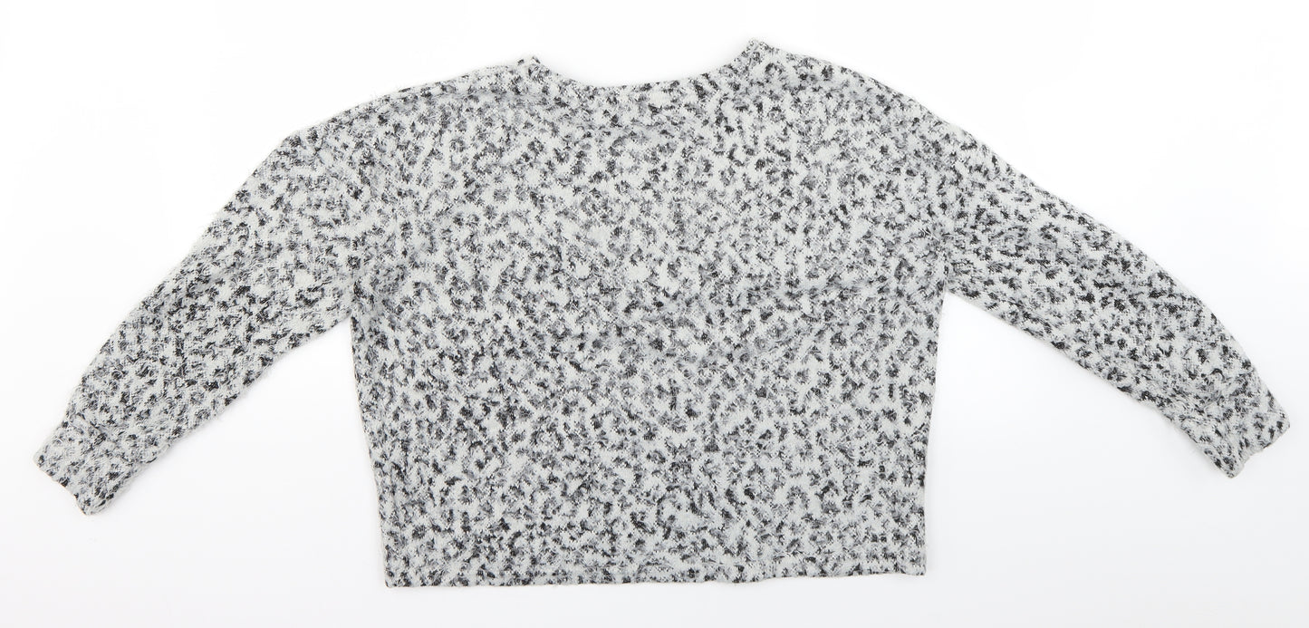 Primark Womens Grey  Knit Pullover Jumper Size 10