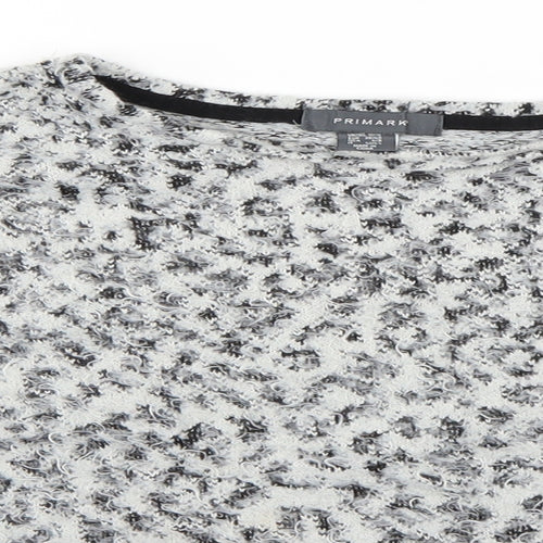 Primark Womens Grey  Knit Pullover Jumper Size 10