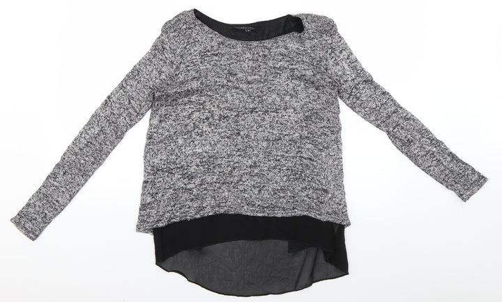 New Look Womens Grey Basic Blouse Size S
