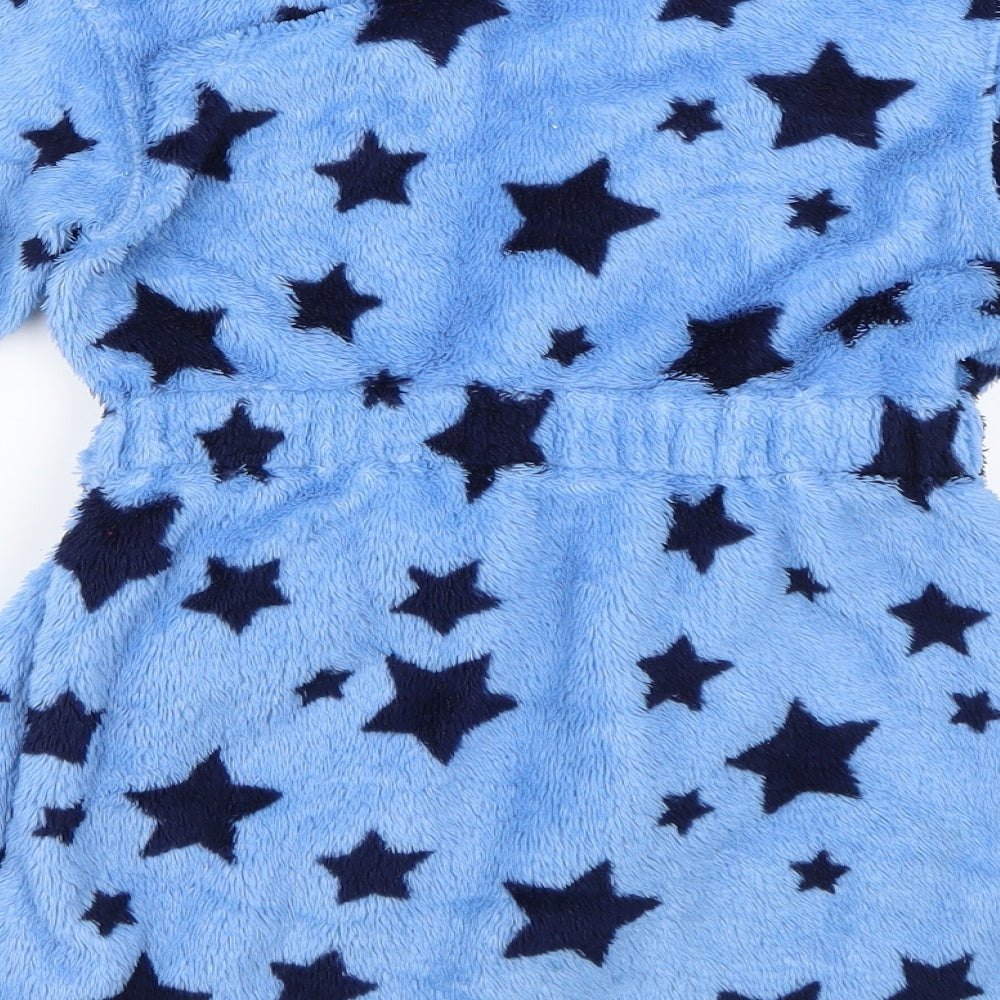 Marks & Spencer Boys Blue Geometric   Robe & Gown Set Size 2-3 Years