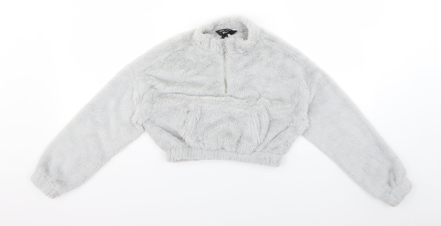 New Look Girls Grey   Pullover Jumper Size 9 Years