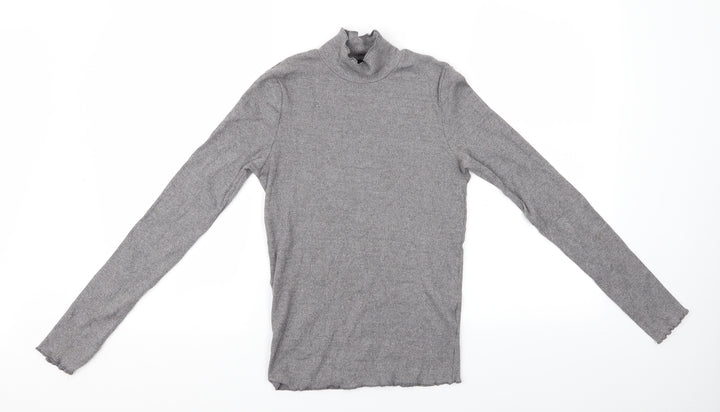 Topshop Womens Grey Pullover Jumper Size 10 - Topshop