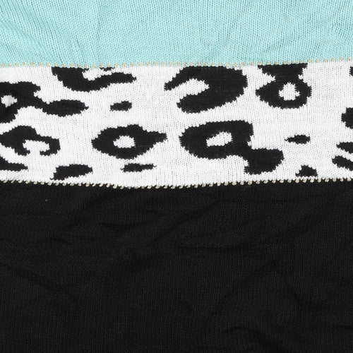 Preworn Womens Multicoloured Animal Print  Pullover Jumper   - Sweater glitter