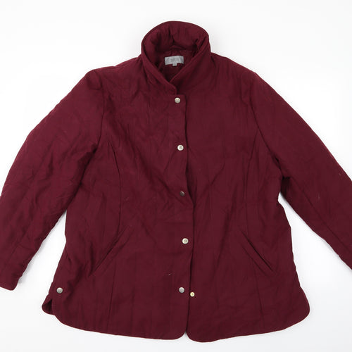 Marks and Spencer Womens Purple   Quilted Jacket   - Padded Jacket Marks and Spencer