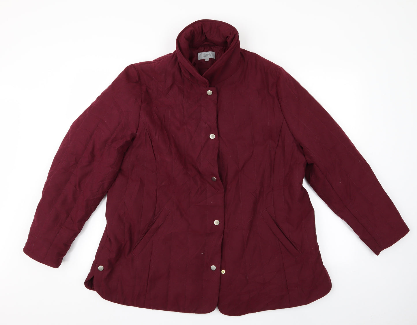 Marks and Spencer Womens Purple   Quilted Jacket   - Padded Jacket Marks and Spencer