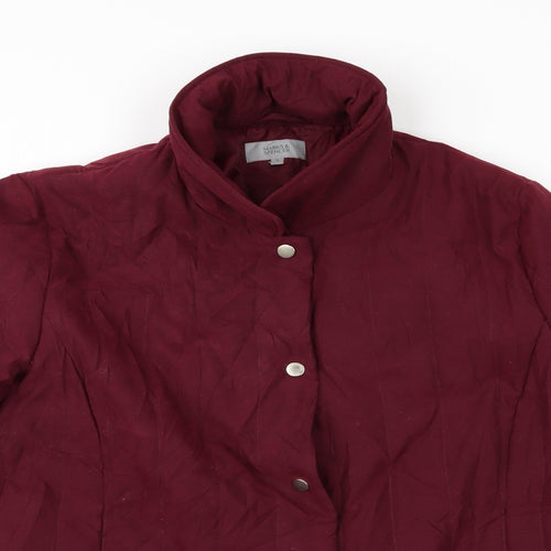 Marks and Spencer Womens Purple   Quilted Jacket   - Padded Jacket Marks and Spencer