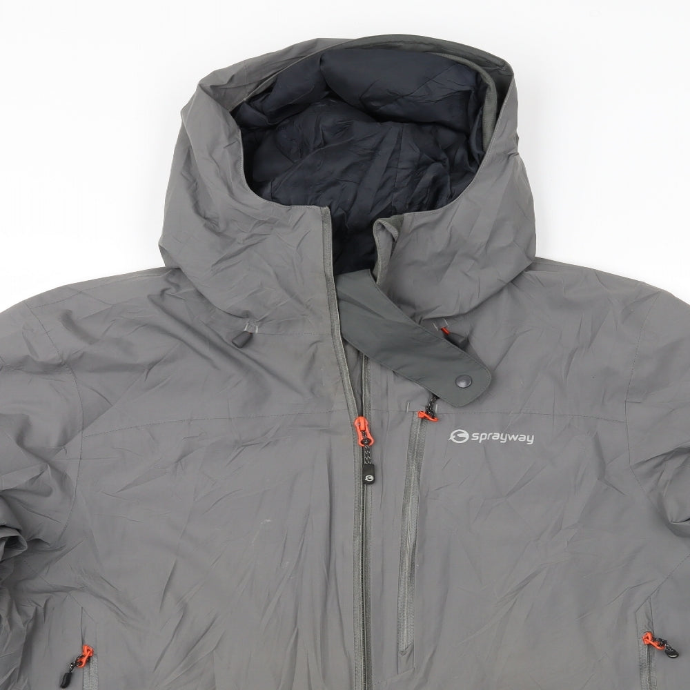 Sprayway Mens Grey   Rain Coat Coat Size XL  - Sprayway Coat