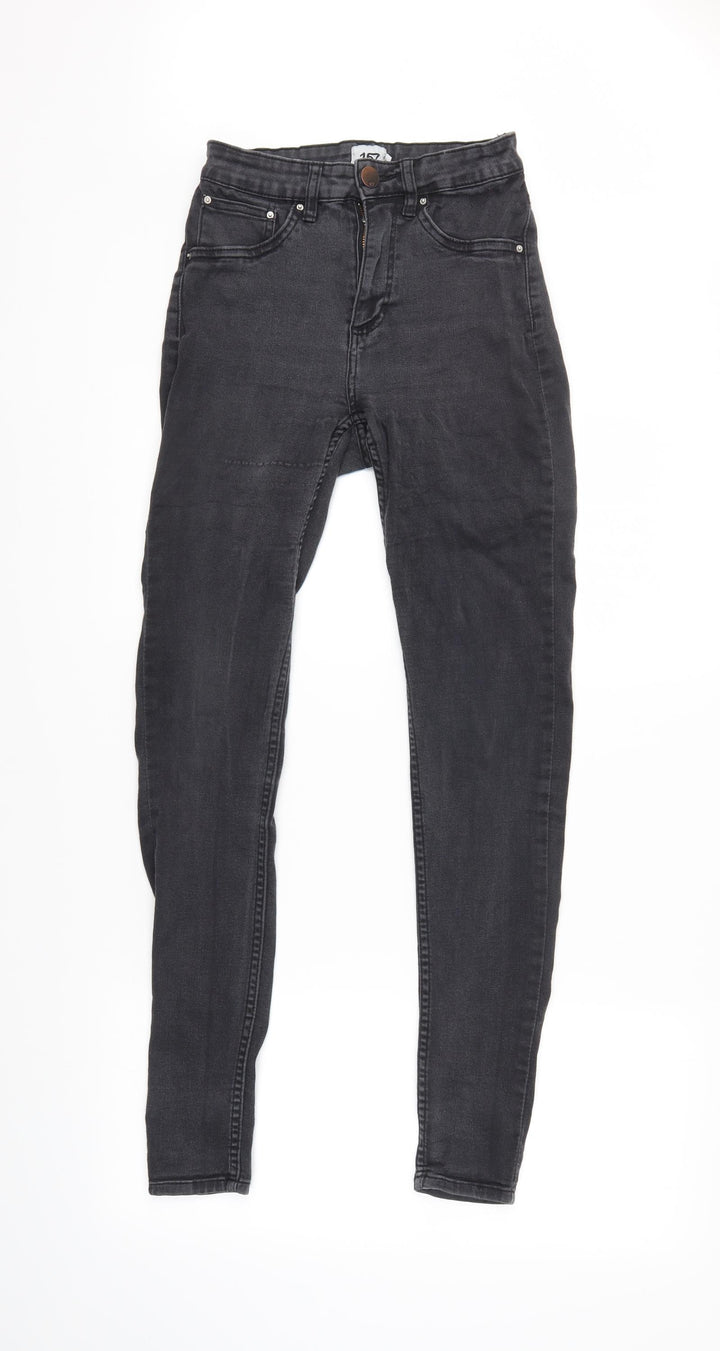 157 Womens Grey Skinny Jeans Size M L30 in