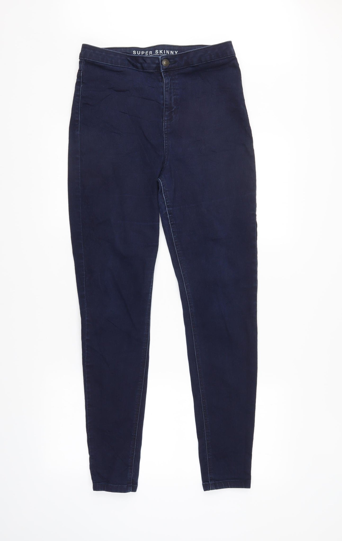 M&S Womens Blue   Skinny Jeans Size 14 L32 in