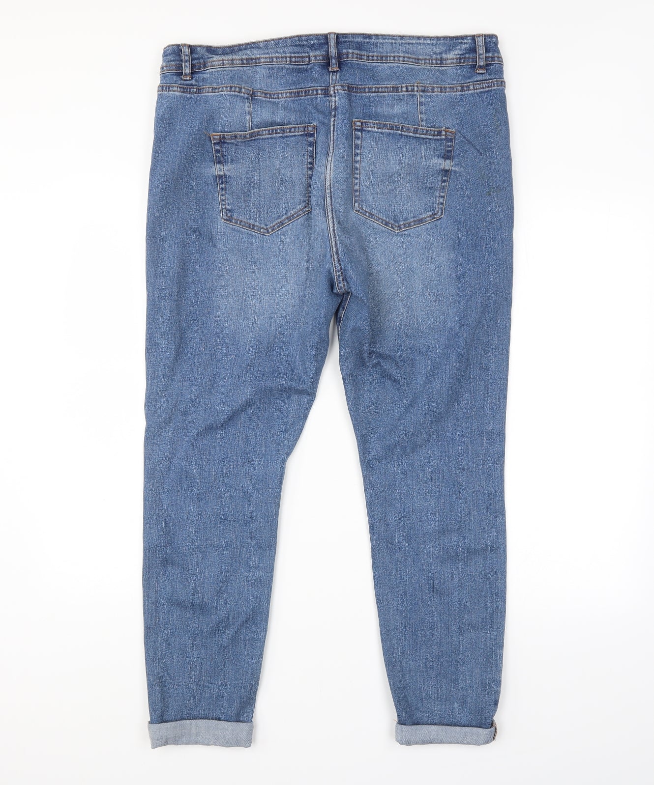NEXT Womens Blue   Straight Jeans Size 18 L28 in