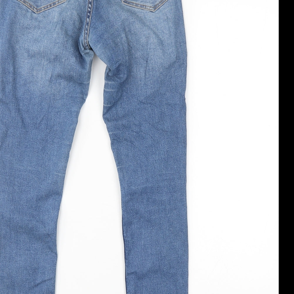 H&M Womens Blue   Straight Jeans Size 8 L28 in